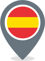 Icono de ubicación con la bandera de España
